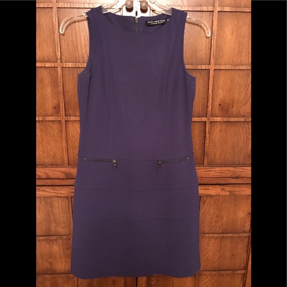 EUC  SHARP LOOKING PURPLE DRESS BY ANDREW MARC - Picture 1 of 4